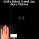 Universaletiketten Zweckform 3658 - Miniaturansicht