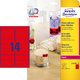 Neon-Etiketten Zweckform L7263R-25 - Produktbild